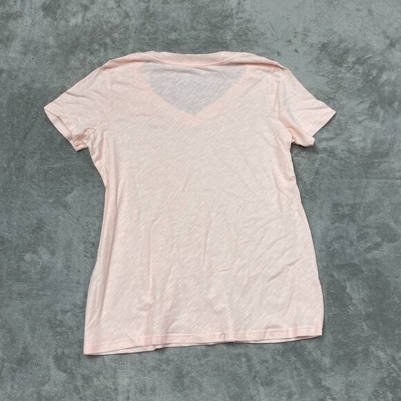 Felina Womens XXL V-Neck Short Sleeve Pink Tee Shirt d0617 - Picture 7 of 8